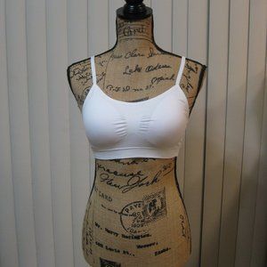 NWOT white padded sports bra bralette M medium